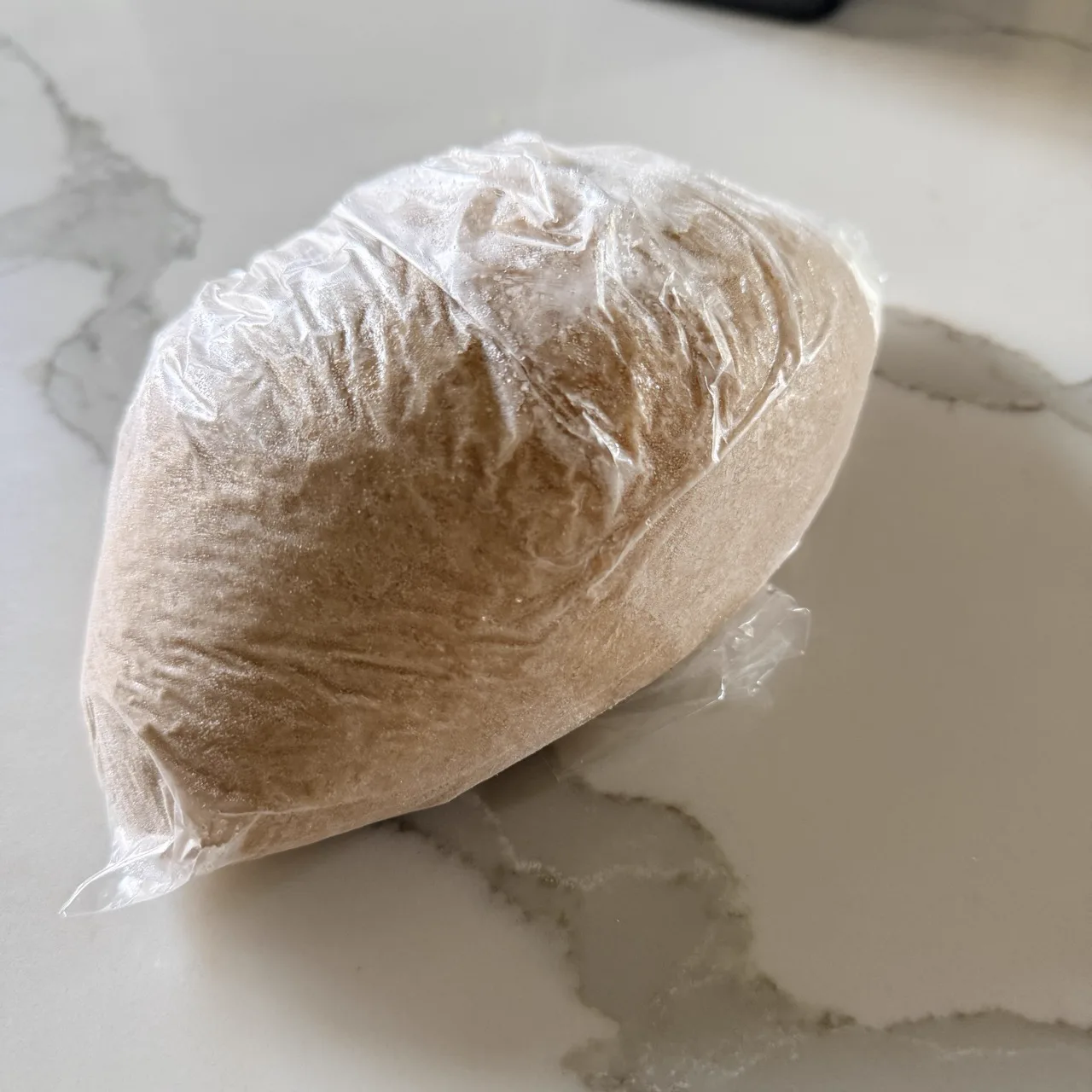 A ball of wheat dough